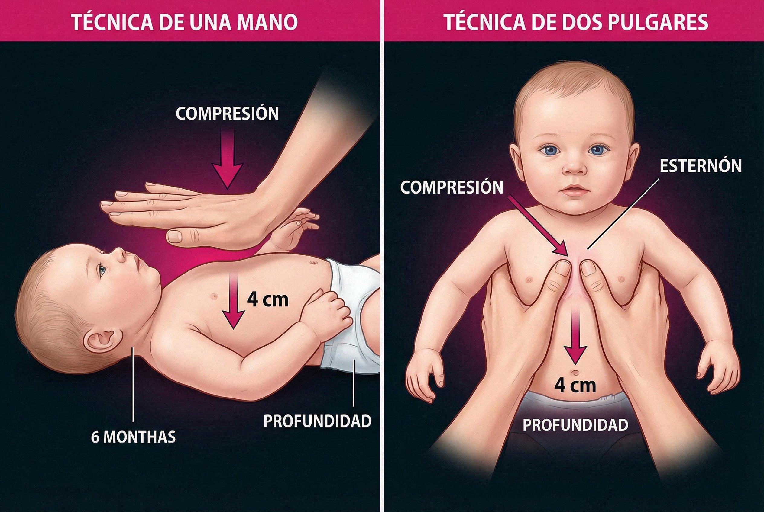 RCP en Bebés: Técnicas de Compresión