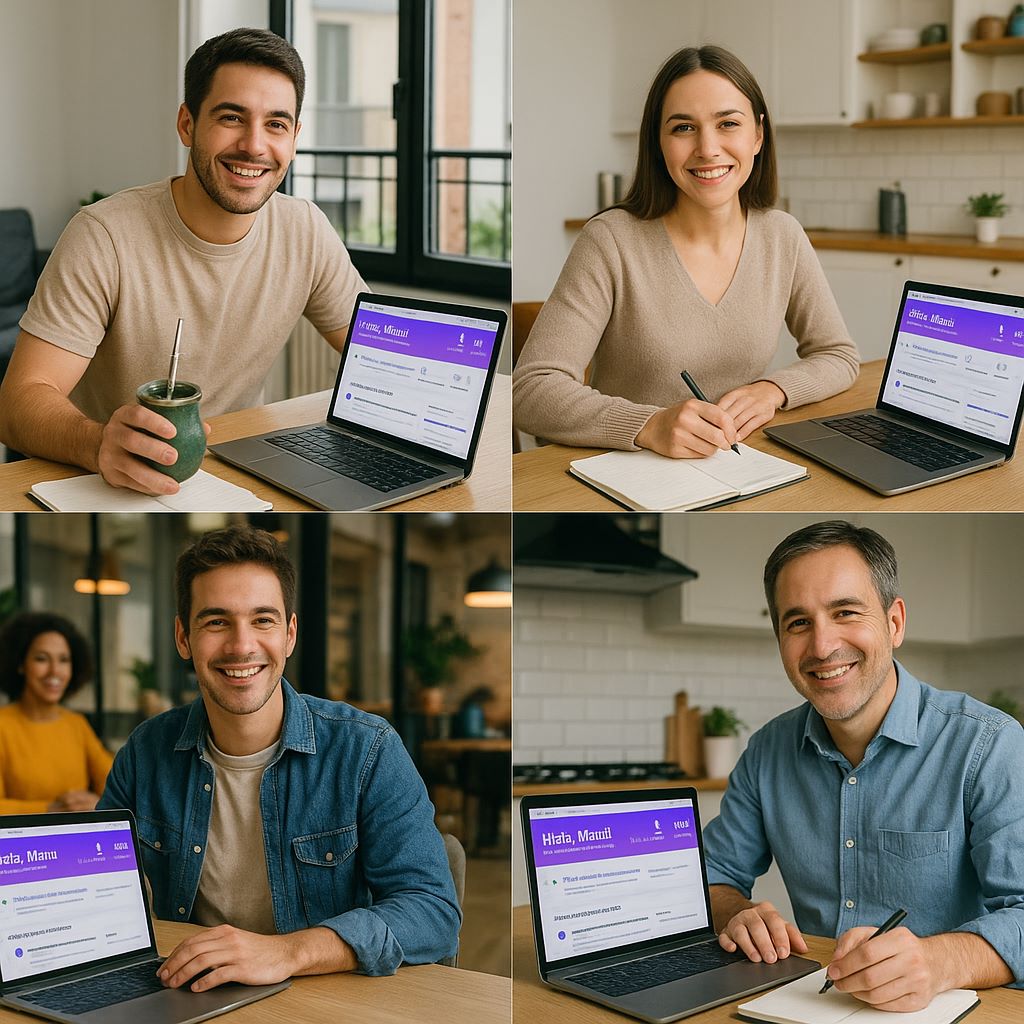 Estudiantes de Loopian estudiando juntos